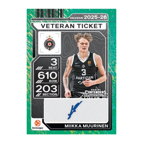 2025-26 Panini Contenders EuroLeague Basketball Hobby Mega Box