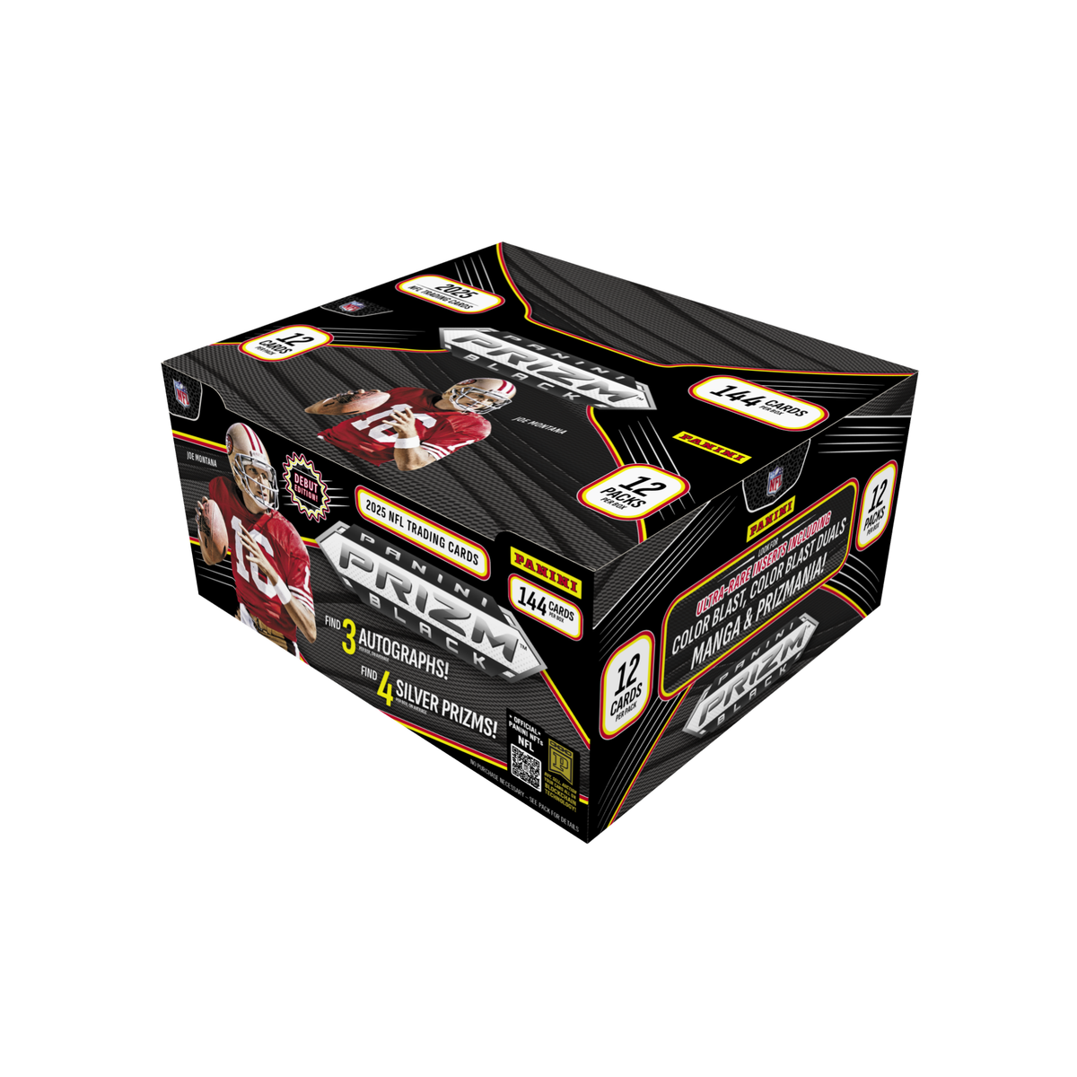 2025 Panini Prizm Black Football Hobby Box