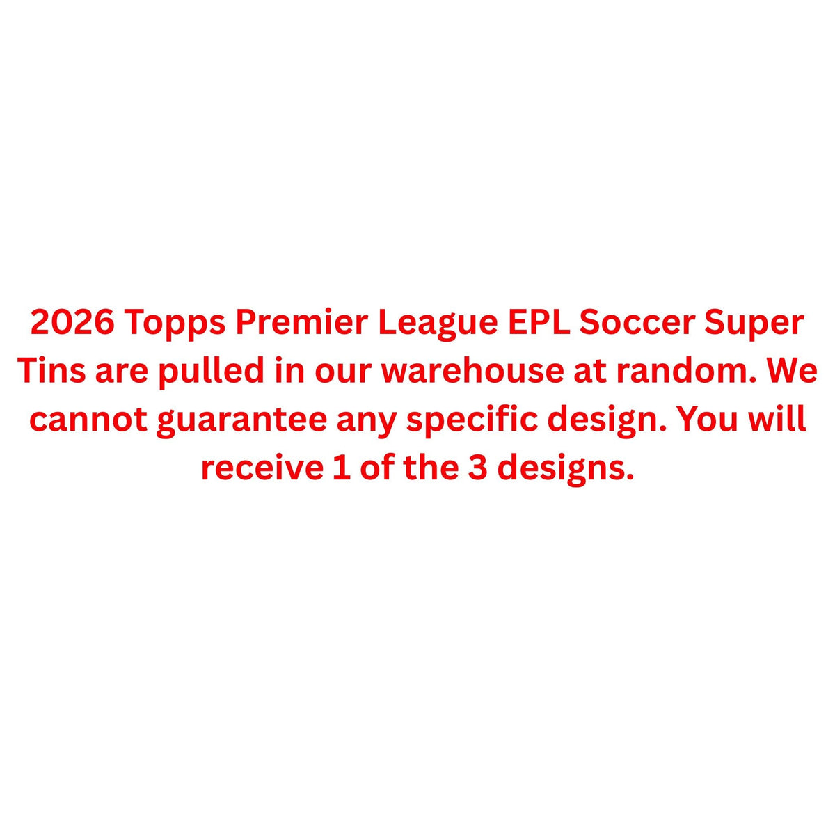 2026 Topps Premier League EPL Soccer Super Tin