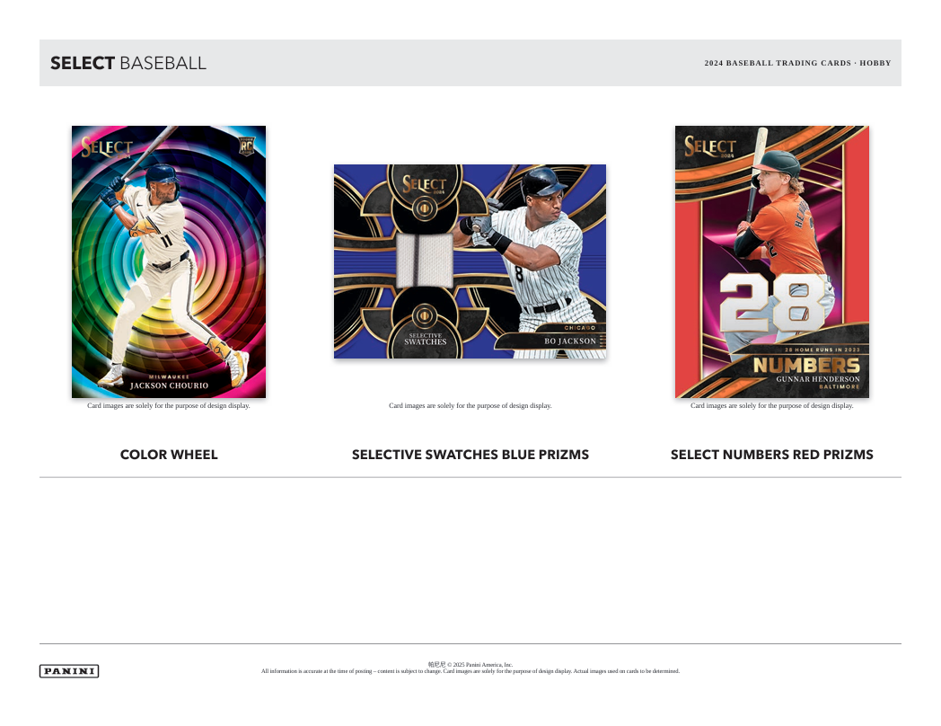 2024 Panini Select Baseball Hobby Box