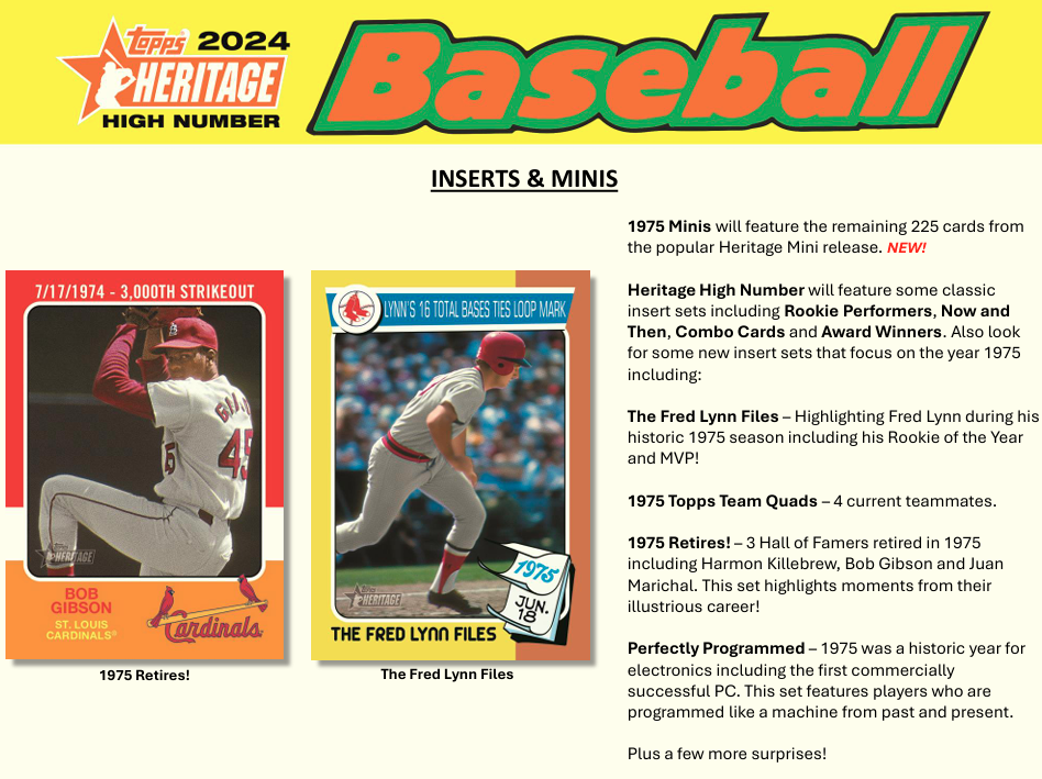 2024 Topps Heritage High Number Baseball Hobby Box